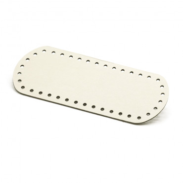 Base para bolsos de ganchillo 21x8 en Ecopiel Nata | Tessiland