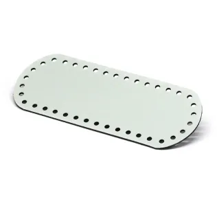 21x8 Oval Bag Bottom in Eco-Leather Made in Italy Tiffany