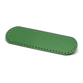 Fond de sac oval en simili cuir made in Italy Vert