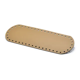 Base para bolso ovalado 30X10 en ecopiel hecho en Italia Beige