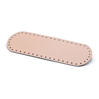 Fond de sac oval en simili cuir made in Italy Cipria