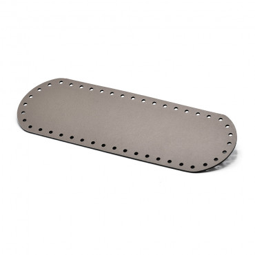 Fondo borsa 30X10 ovale in ecopelle made in Italy Tortora