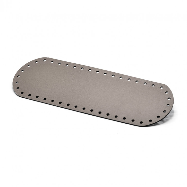 Bag Bottom in eco-leather size 30x10 color Dove Gray | Tessiland