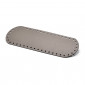 Bag Bottom in eco-leather size 30x10 color Dove Gray | Tessiland