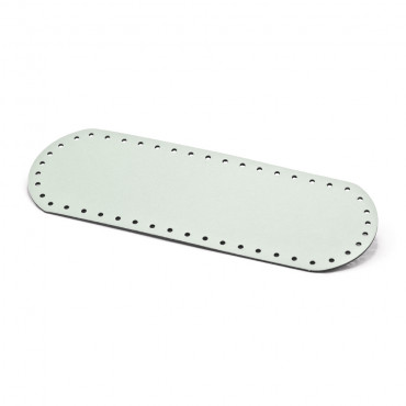 Fondo per borse all'uncinetto in ecopelle misura 30x10 colore Tiffany | Tessiland