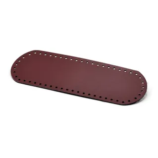 30X10 Oval Eco-Leather Bag Base Made in Italy Bordeaux