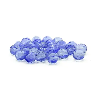 Cristaux Bohême 8mm facettés en verre pour bijoux Blu cobalto