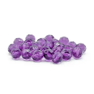 Cristaux Bohême 8mm facettés en verre pour bijoux Viola
