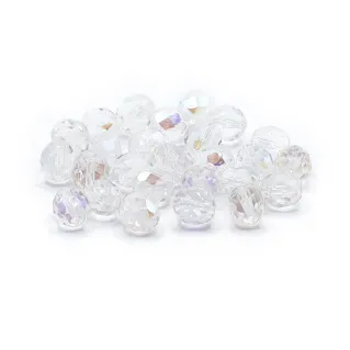 Cristaux Bohême 8mm facettés en verre pour bijoux Trasparente cangiante