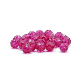Cristaux Bohême 8mm facettés en verre pour bijoux Magenta