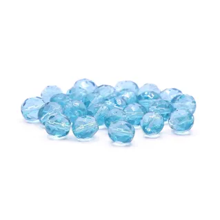 Cristaux Bohême 8mm facettés en verre pour bijoux Celeste scuro