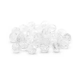 Cristaux Bohême 8mm facettés en verre pour bijoux Trasparente