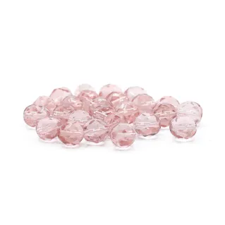 Cristaux Bohême 8mm facettés en verre pour bijoux Rosa cipria