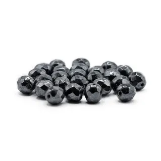 Cristaux Bohême 8mm facettés en verre pour bijoux Antracite