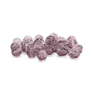 Cristaux Bohême 8mm facettés en verre pour bijoux Viola quarzite