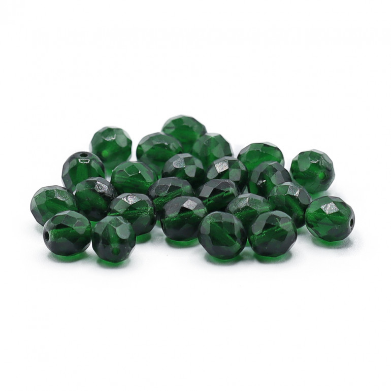 Medio Cristal Verde Bosque 8mm, brillo elegante | Tessiland