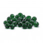 Faceted Half Crystal Forest Green 8mm, refined shine | Tessiland