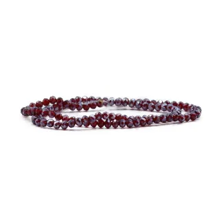 Cristaux facettés en verre de 4 mm pour bijoux A090 prugna