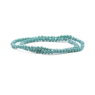 4mm Faceted Glass Crystals for Jewelry A110 turchese