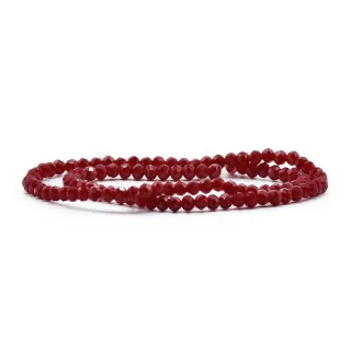 Cristaux facettés en verre de 4 mm pour bijoux A122 rubino