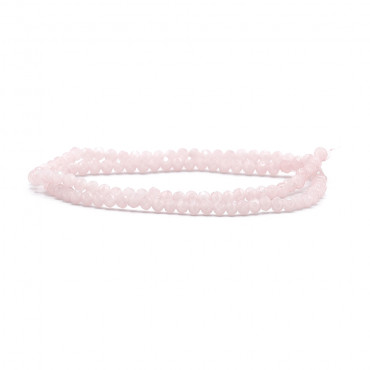 Cristalli 4 mm sfaccettati Pallido Pieno Iridescente | Tessiland