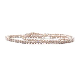 Cristaux facettés en verre de 4 mm pour bijoux A159 avorio