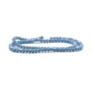 Cristaux facettés en verre de 4 mm pour bijoux A163 ceruleo