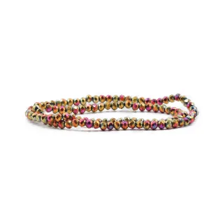 Cristaux facettés en verre de 4 mm pour bijoux A217 calypso