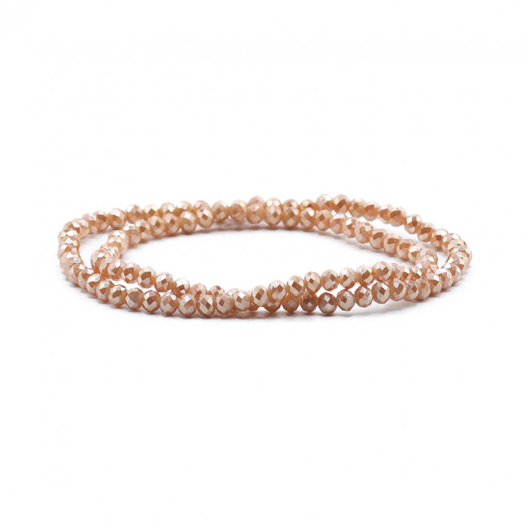 Cristaux 4 mm facettés Toffee Intense Irisé | Tessiland