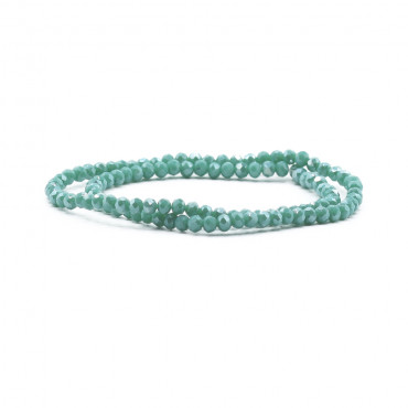 Cristalli 4mm sfaccettati in vetro per bijoux A108 ottanio