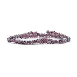 4mm Faceted Glass Crystals for Jewelry B37 melanzana