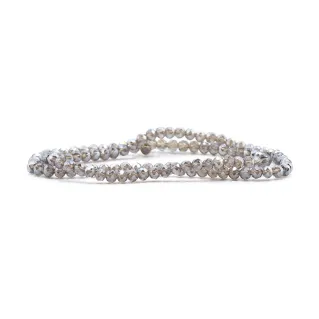 4mm Faceted Glass Crystals for Jewelry B40 grigio