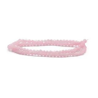 Cristales facetados de 4mm en vidrio para bisutería X84 blush