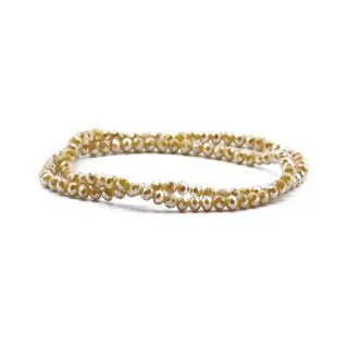 4mm Faceted Glass Crystals for Jewelry Y101 curry
