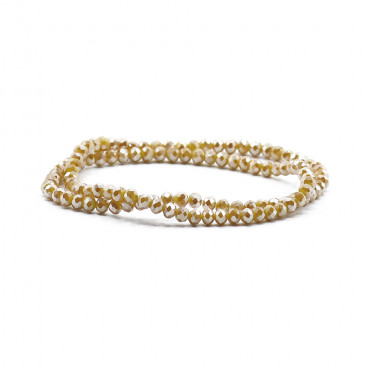 Faceted Crystals 4 mm Y101 Deep Iridescent Curry| Tessiland