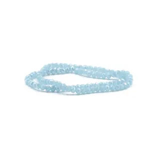 4mm Faceted Glass Crystals for Jewelry Y135 glaciale
