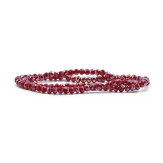 Cristaux facettés en verre de 4 mm pour bijoux Y52 vinaccia