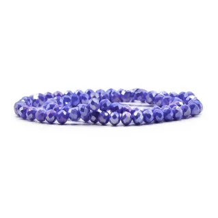 Cristaux en verre à facettes de 6 mm pour bijoux A153 violetta