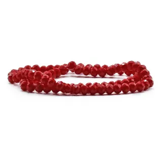 6mm Faceted Glass Crystals for Jewelry A122 rubino