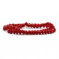 Crystals 6 mm A122 Deep Iridescent Ruby, faceted glass | Tessiland