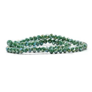 6mm Faceted Glass Crystals for Jewelry A108 bosco