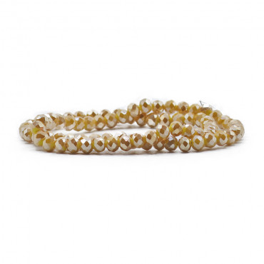 Cristalli 6mm sfaccettati in vetro per bijoux Y101 ocra