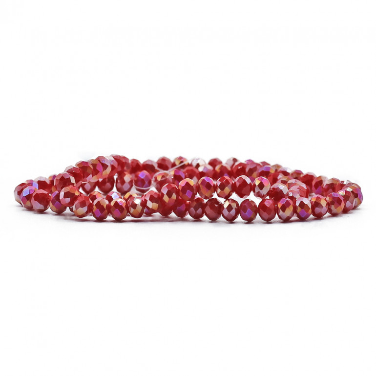 Crystals 6 mm  Y52 Deep Color-Shifting Garnet, faceted glass | Tessiland