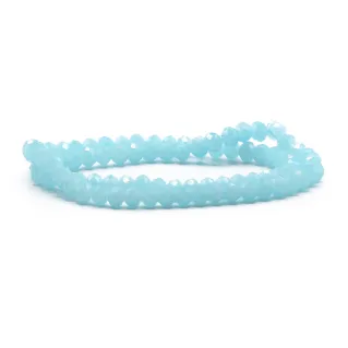 6mm Faceted Glass Crystals for Jewelry X98 azzurro