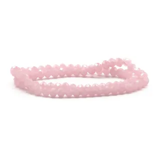 6mm Faceted Glass Crystals for Jewelry X84 blush