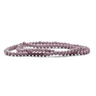 Cristaux facettés en verre de 4 mm pour bijoux A074 heather