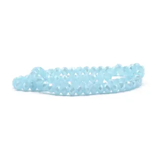 Cristaux en verre à facettes de 6 mm pour bijoux Y135 frost