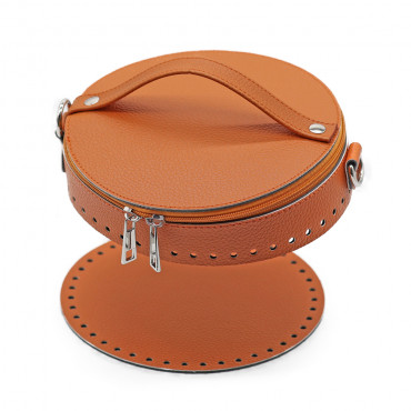 Set borsa Mini Secchiello Color Match ecopelle bucket bag handmade Rame