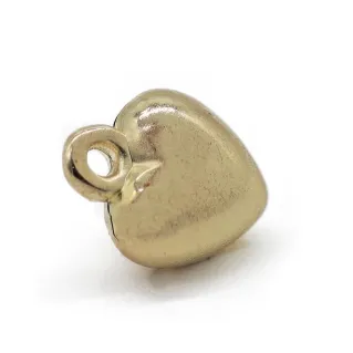 Colgante Mini Corazón de resina para bisutería Oro