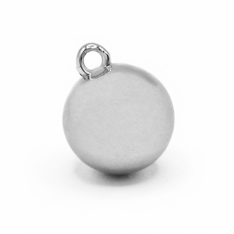 Pendentif Sphère Argent Small, résine dorée | Tessiland